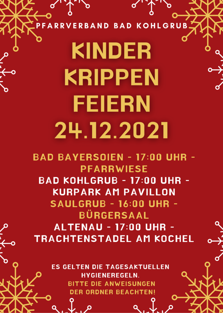 Read more about the article Kinderkrippenfeiern am 24.12.2021