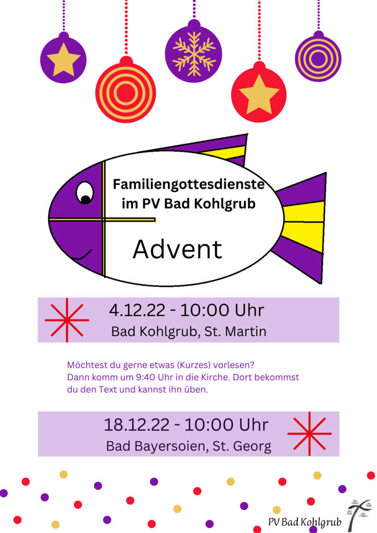 Read more about the article Familiengottesdienste in der Adventszeit